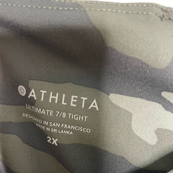 Athleta Ultimate 7/8 Tight in Camo Leggings 2X - Picture 6 of 8